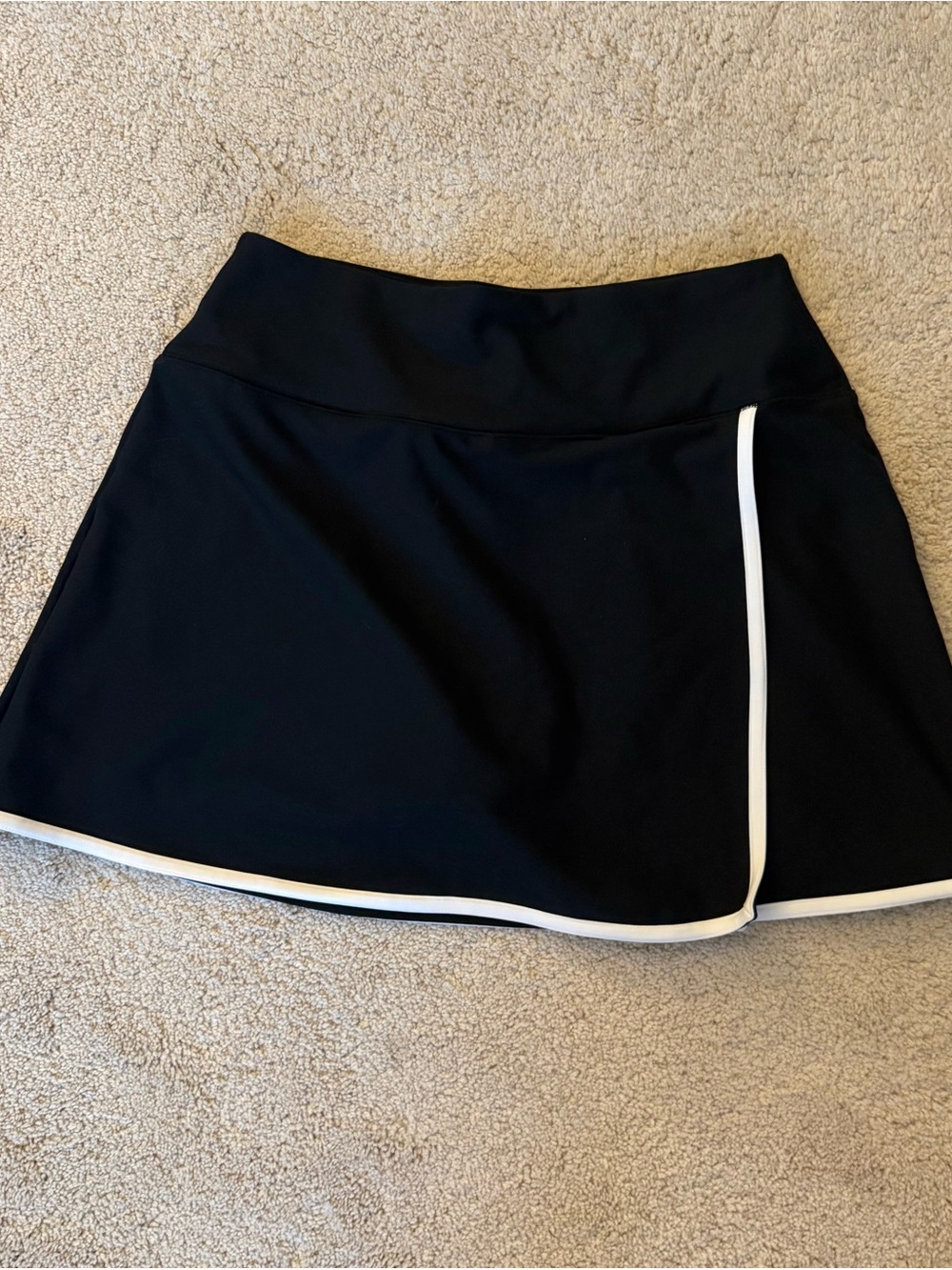 Abercrombie & Fitch Black Skort with White Trim
